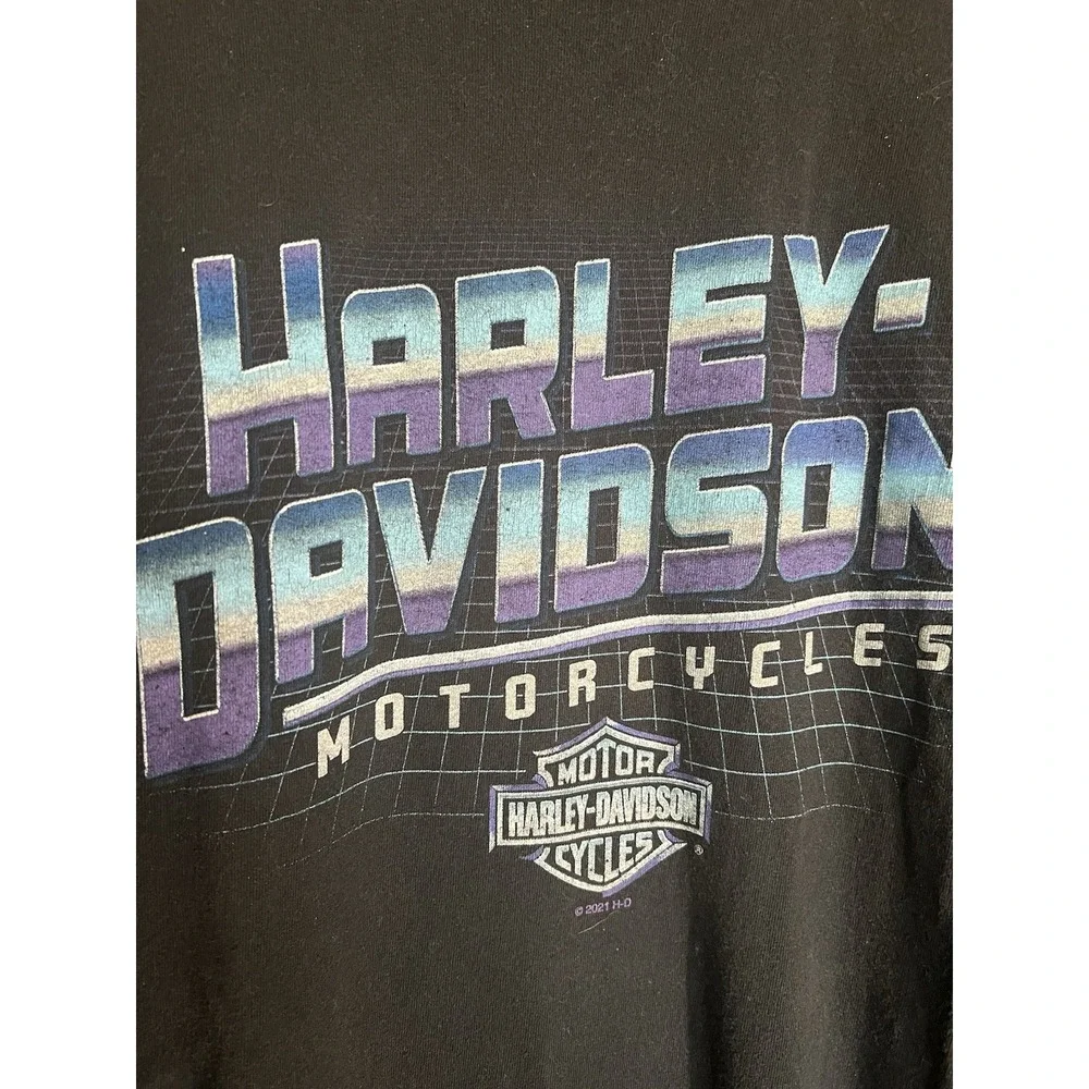 Harley Davidson Motorcycles‎ 2021 Chicago Public Enemy #1 T-Shirt Black Tee